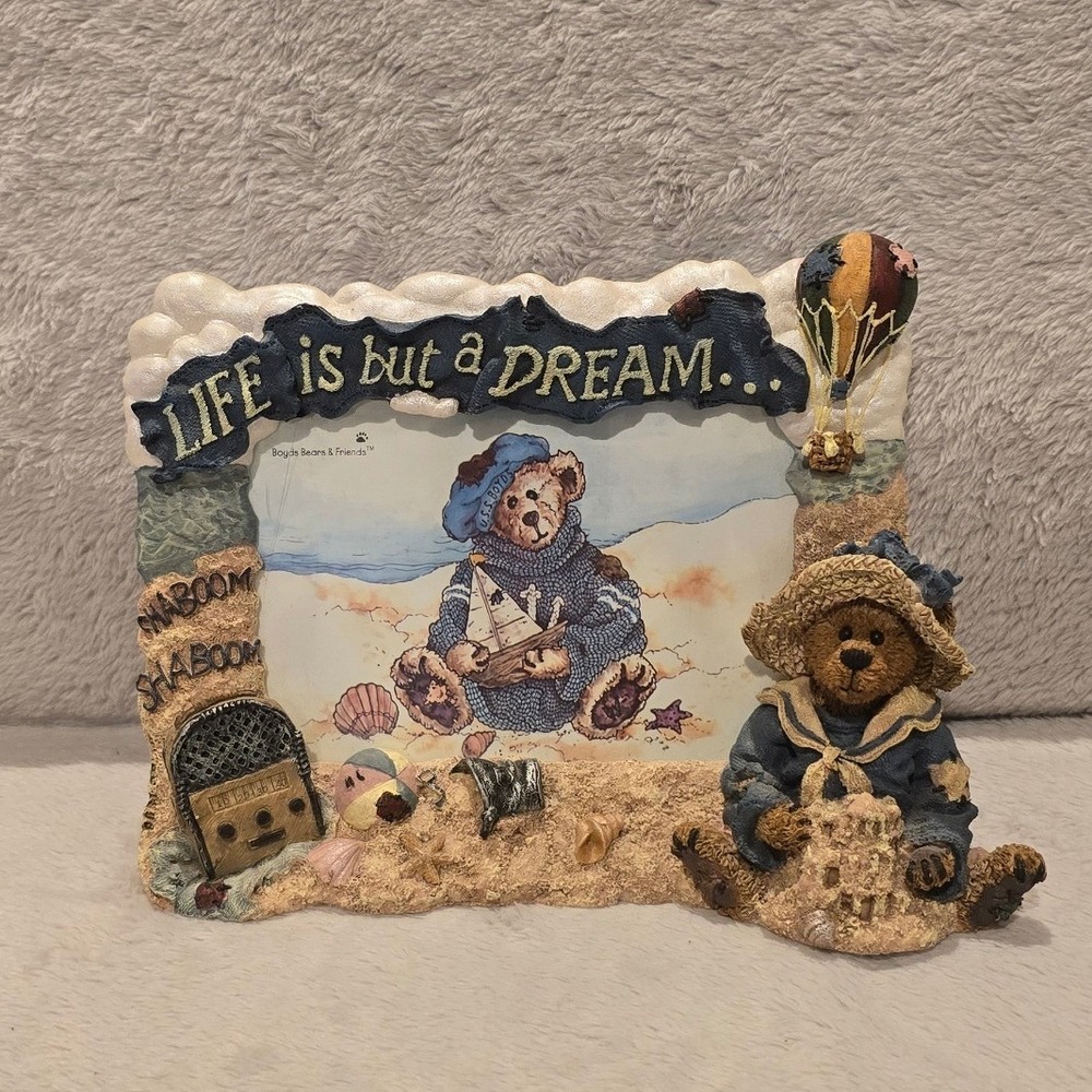 Boyds Bears & Friends Wilson Life is But a Dream 3D Resin Picture Frame 27350